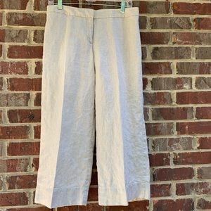 J.Jill Linen Cropped Dress Pants, Size 6